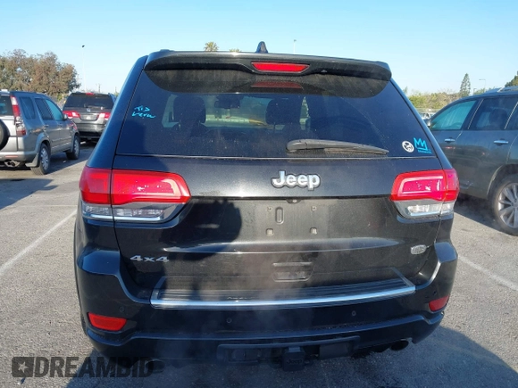 2014 Jeep Grand Cherokee Overland with VIN 1C4RJFCT5EC221015, listed as a IAAI auction lot 41959844 with 78,367 mi miles and . Bid and sale history available at DreamBid. Image 17.