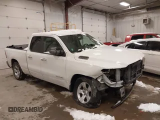 2020 Ram 1500 Big Horn with VIN 1C6SRFBT7LN404274, listed as a IAAI auction lot 41576959 with 66,394 mi miles. Bid and sale history available at carsss.com. Image 1.