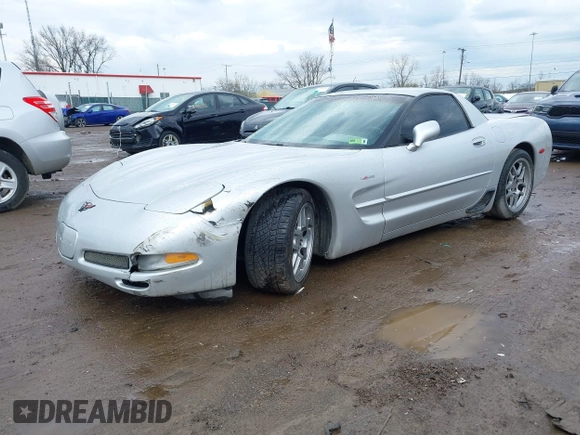 2002 Chevrolet Corvette Z06 with VIN 1G1YY12S825106503, listed as a IAAI auction lot 41897509 with 123,919 mi miles. Bid and sale history available at carsss.com. Image 6.