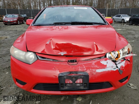 2008 Honda Civic Cpe Si with VIN 2HGFG21548H701614, listed as a Copart auction lot 48289425 with 276,285 mi miles and Salvage Title. Bid and sale history available at carsss.com. Image 5.