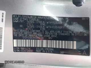 2017 Toyota Sienna XLE Auto Access Seat with VIN 5TDYZ3DCXHS888196, listed as a IAAI auction lot 41730418 with 131,201 mi miles. Bid and sale history available at carsss.com. Image 9.