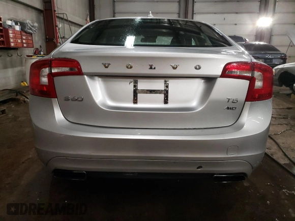 2015 Volvo S60 T5 Premier with VIN YV1612TB4F2304312, listed as a Copart auction lot 88788935 with 98,941 mi miles and Salvage Title. Bid and sale history available at carsss.com. Image 6.