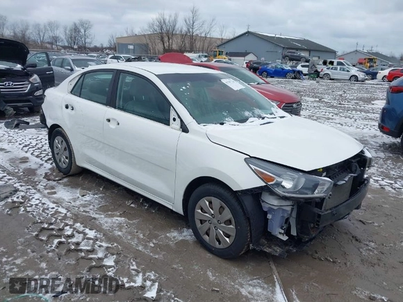 2018 Kia Rio LX with VIN 3KPA24AB8JE057223, listed as a IAAI auction lot 41705738 with 97,674 mi miles. Bid and sale history available at carsss.com. Image 1.
