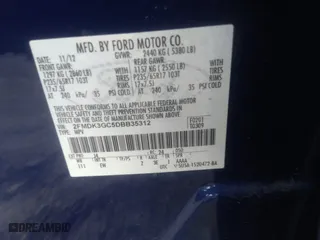 2013 Ford Edge SE with VIN 2FMDK3GC5DBB35312, listed as a IAAI auction lot 41597125 with 80,393 mi miles. Bid and sale history available at carsss.com. Image 9.