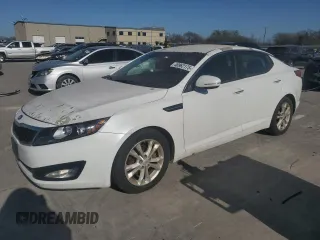 2013 Kia Optima LX with VIN 5XXGM4A72DG115256, listed as a Copart auction lot 48962175 with 218,686 mi miles and Clean Title. Bid and sale history available at carsss.com. Image 1.