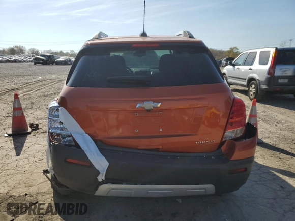 2016 Chevrolet Trax LT with VIN KL7CJLSB4GB605693, listed as a Copart auction lot 75873444 with 86,137 mi miles and Salvage Title. Bid and sale history available at carsss.com. Image 6.