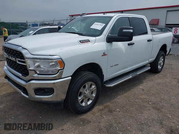 2024 Ram 2500 Big Horn z VIN 3C6UR5DL0RG154118, wystawiony jako IAAI lot #42427743 z przebiegiem 65 535 mil mil oraz . Historia ofert i sprzedaży dostępna na DreamBid. Obrazek 2.