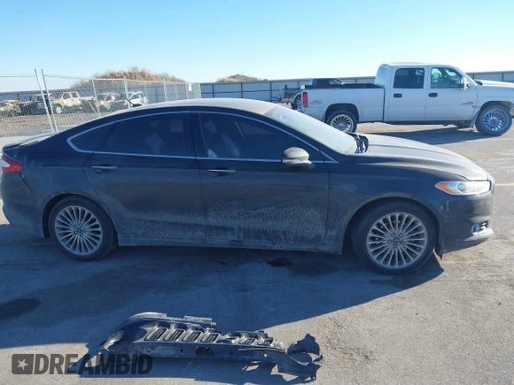 2014 Ford Fusion Titanium with VIN 3FA6P0K93ER293357, listed as a IAAI auction lot 41354955 with 176,130 mi miles. Bid and sale history available at carsss.com. Image 13.