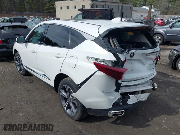 2023 Acura RDX w/Advance Package with VIN 5J8TC2H7XPL008909, listed as a IAAI auction lot 41802749 with 23,444 mi miles. Bid and sale history available at carsss.com. Image 3.