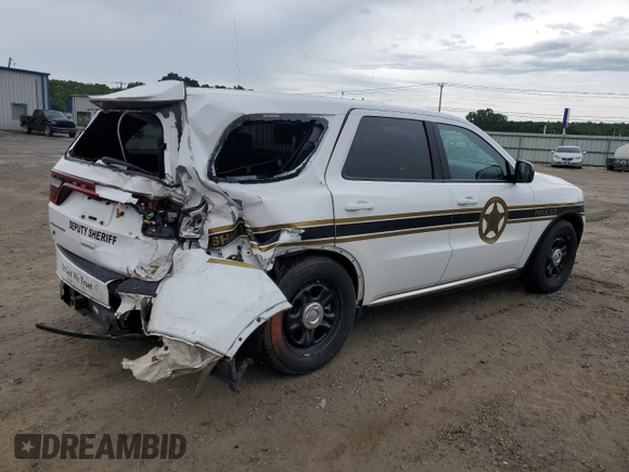 2024 Dodge Durango Special Service with VIN 1C4RDJFG0RC135075, listed as a Copart auction lot 59604385 with 21,619 mi miles and Salvage title. Bid and sale history available at DreamBid. Image 3.