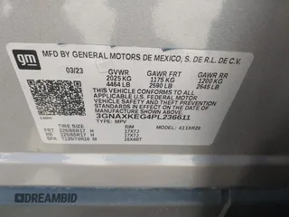 2023 Chevrolet Equinox LT z VIN 3GNAXKEG4PL236611, wystawiony jako IAAI lot #42525021 z przebiegiem 48 877 mil mil oraz . Historia ofert i sprzedaży dostępna na DreamBid. Obrazek 9.