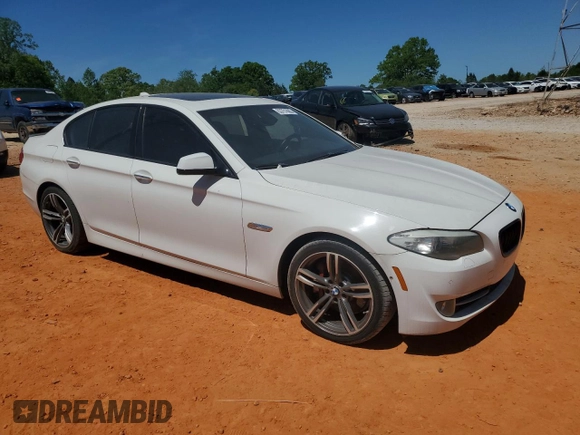 2011 BMW 5 Series 535i with VIN WBAFR7C51BC604123, listed as a Copart auction lot 53751665 with 163,851 mi miles and Clean Title. Bid and sale history available at carsss.com. Image 4.
