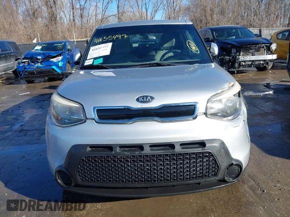2015 Kia Soul + with VIN KNDJP3A52F7814968, listed as a IAAI auction lot 41655497 with 113,804 mi miles. Bid and sale history available at carsss.com. Image 13.