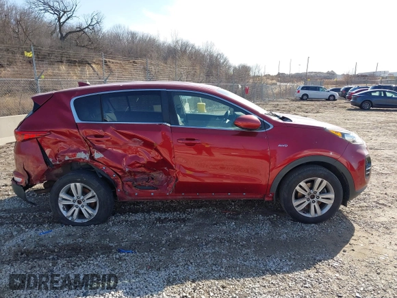 2017 Kia Sportage LX with VIN KNDPMCACXH7242679, listed as a IAAI auction lot 41448863 with 94,288 mi miles and . Bid and sale history available at DreamBid. Image 13.