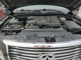 2012 Infiniti QX56 8-passenger with VIN JN8AZ2ND3C9716249, listed as a Copart auction lot 75364924 with 0 mi miles and Clean Title. Bid and sale history available at carsss.com. Image 12.