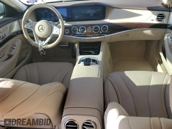 2020 Mercedes-Benz S-Class S 450 with VIN WDDUG6GB7LA503701, listed as a Copart auction lot 80995194 with 35,707 mi miles and Salvage Title. Bid and sale history available at carsss.com. Image 8.