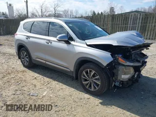 2020 Hyundai Santa Fe Limited with VIN 5NMS53AD2LH188845, listed as a IAAI auction lot 41800597 with 20,411 mi miles. Bid and sale history available at carsss.com. Image 1.