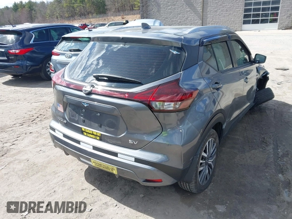 2023 Nissan Kicks SV with VIN 3N1CP5CV7PL501660, listed as a IAAI auction lot 41897253 with 26,501 mi miles. Bid and sale history available at carsss.com. Image 4.