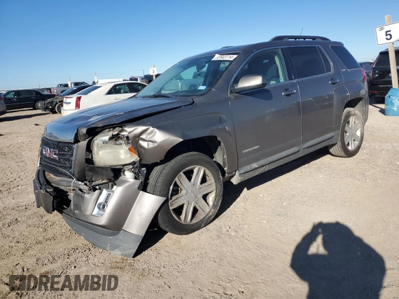 2010 GMC Terrain SLE-2 with VIN 2CTFLDEY1A6382415, listed as a Copart auction lot 82843714 with 102,566 mi miles and Salvage Title. Bid and sale history available at carsss.com. Image 1.