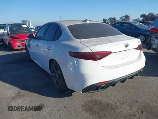 2018 Alfa Romeo Giulia with VIN ZARFAEBNXJ7566002, listed as a IAAI auction lot 41681991 with 23,167 mi miles. Bid and sale history available at carsss.com. Image 3.