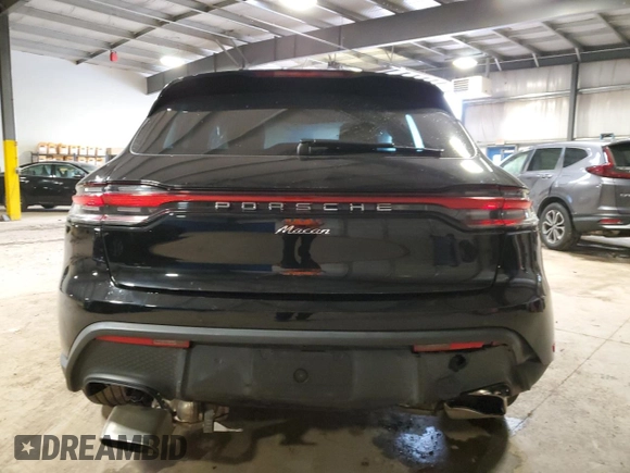 2024 Porsche Macan with VIN WP1AA2A56RLB00993, listed as a Copart auction lot 58387615 with 25,932 mi miles and Salvage title. Bid and sale history available at DreamBid. Image 6.