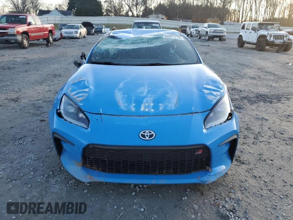 2022 Toyota GR86 Premium with VIN JF1ZNBE13N9750250, listed as a Copart auction lot 86971714 with 24,144 mi miles and Salvage Title. Bid and sale history available at carsss.com. Image 5.