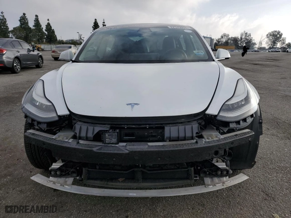 2020 Tesla Model 3 Standard Range Plus with VIN 5YJ3E1EA5LF706912, listed as a Copart auction lot 42570055 with 91,316 mi miles and Salvage Title. Bid and sale history available at carsss.com. Image 5.
