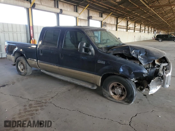2001 Ford F-250 XL with VIN 1FTNW20L91EA06152, listed as a Copart auction lot 72660874 with 285,235 mi miles and Salvage title. Bid and sale history available at DreamBid. Image 4.