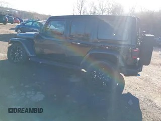 2024 Jeep Wrangler Sahara with VIN 1C4RJXP62RW126989, listed as a IAAI auction lot 41816525 with 11,241 mi miles and . Bid and sale history available at DreamBid. Image 3.