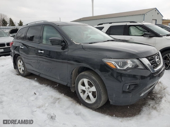 2017 Nissan Pathfinder S with VIN 5N1DR2MMXHC690751, listed as a Copart auction lot 85659354 with 278,727 mi miles and Salvage Title. Bid and sale history available at carsss.com. Image 4.