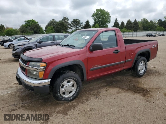 2005 Chevrolet Colorado Z85 with VIN 1GCDT146358189376, listed as a Copart auction lot 56501895 with 174,454 mi miles and Salvage title. Bid and sale history available at DreamBid. Image 1.
