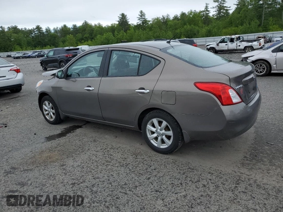 2012 Nissan Versa SL with VIN 3N1CN7AP5CL829210, listed as a Copart auction lot 59029455 with 104,245 mi miles and Salvage title. Bid and sale history available at DreamBid. Image 2.