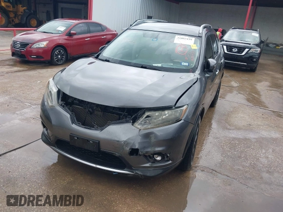 2015 Nissan Rogue SL with VIN 5N1AT2MT4FC773875, listed as a IAAI auction lot 41803439 with 206,399 mi miles. Bid and sale history available at carsss.com. Image 6.