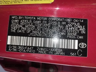 2014 Toyota Prius Two with VIN JTDZN3EU7EJ003209, listed as a IAAI auction lot 40009248 with 177,428 mi miles and . Bid and sale history available at DreamBid. Image 9.