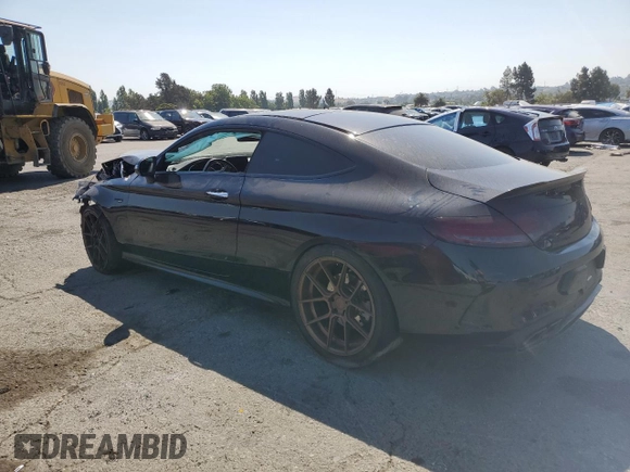 2018 Mercedes-Benz C 43 AMG with VIN WDDWJ6EB9JF607488, listed as a Copart auction lot 62573274 with 40,208 mi miles and Salvage Title. Bid and sale history available at DreamBid. Image 2.