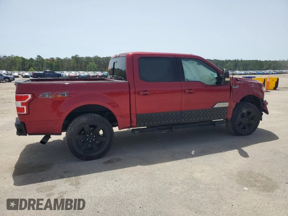 2018 Ford F-150 XL with VIN 1FTEW1E5XJFA27140, listed as a Copart auction lot 56948105 with 57,825 mi miles and Clean title. Bid and sale history available at DreamBid. Image 3.