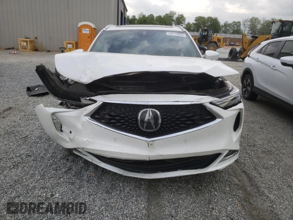 2023 Acura MDX Advance with VIN 5J8YE1H81PL026847, listed as a Copart auction lot 54119965 with 37,831 mi miles and Salvage title. Bid and sale history available at DreamBid. Image 5.