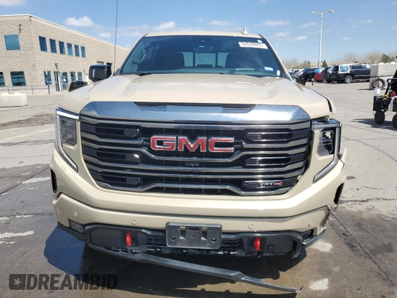 2023 GMC Sierra 1500 AT4 with VIN 1GTUUEE89PZ141446, listed as a Copart auction lot 52630095 with 35,182 mi miles and Salvage title. Bid and sale history available at DreamBid. Image 5.