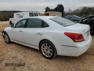 2011 Hyundai Equus Signature with VIN KMHGH4JF7BU038933, listed as a Copart auction lot 48356535 with 184,379 mi miles and Salvage title. Bid and sale history available at DreamBid. Image 2.