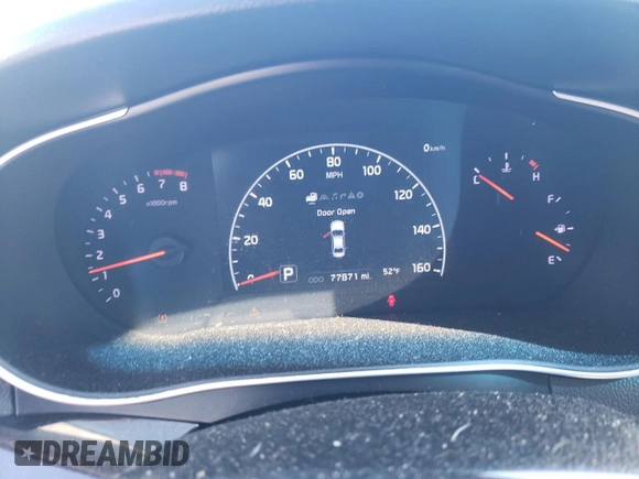 2014 Kia Cadenza Premium with VIN KNALN4D75E5134135, listed as a Copart auction lot 84601824 with 77,871 mi miles and Salvage Title. Bid and sale history available at carsss.com. Image 9.