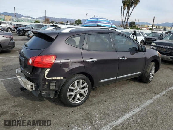 2012 Nissan Rogue SV with VIN JN8AS5MV1CW403508, listed as a Copart auction lot 87453304 with 177,818 mi miles and Salvage Title. Bid and sale history available at carsss.com. Image 3.