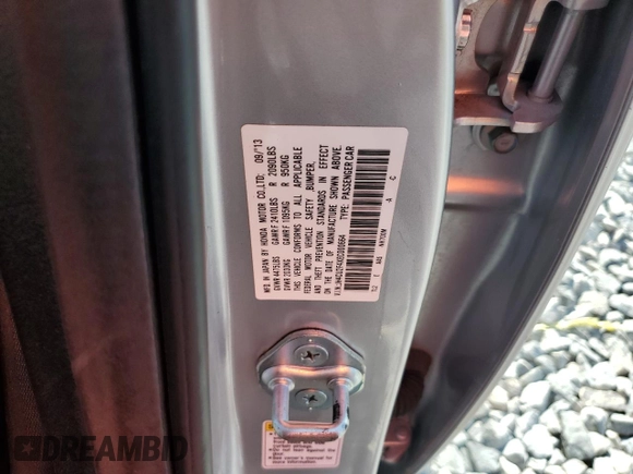 2014 Acura TSX с VIN JH4CU2F4XEC000664, выставлен на аукционе Copart как лот 53972345 с пробегом 122 952 миль миль и Списание • Salvage title. История ставок и продаж доступна на DreamBid. Изображение 12.