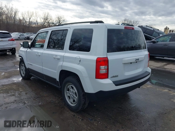 2017 Jeep Patriot Sport with VIN 1C4NJPBA9HD149111, listed as a IAAI auction lot 41103084 with 143,552 mi miles. Bid and sale history available at carsss.com. Image 3.