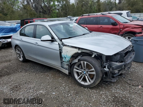 2017 BMW 3 Series 340i with VIN WBA8B3G37HNU36208, listed as a Copart auction lot 47642495 with 93,390 mi miles and Salvage Title. Bid and sale history available at carsss.com. Image 4.