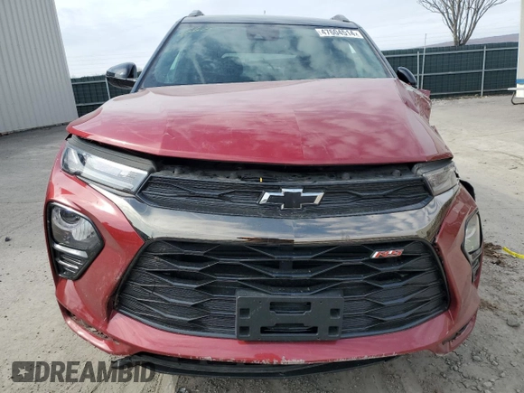 2021 Chevrolet TrailBlazer RS with VIN KL79MUSL8MB056608, listed as a Copart auction lot 47604514 with 43,681 mi miles and . Bid and sale history available at DreamBid. Image 5.