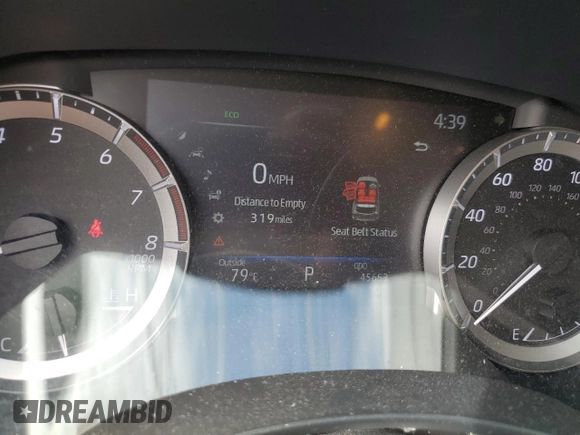 2023 Toyota Highlander L with VIN 5TDKDRBHXPS500758, listed as a Copart auction lot 58609615 with 45,653 mi miles and Salvage title. Bid and sale history available at DreamBid. Image 9.