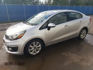 2017 Kia Rio EX with VIN KNADN4A38H6028265, listed as a Copart auction lot 74150254 with 164,584 mi miles and Salvage Title. Bid and sale history available at carsss.com. Image 1.