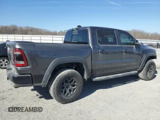 2021 Ram 1500 with VIN NCS107300, listed as a Copart auction lot 44147135 with 25,120 mi miles and Salvage title. Bid and sale history available at DreamBid. Image 3.