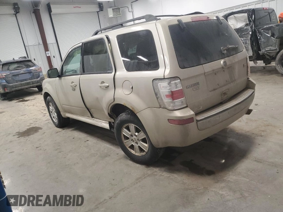 2010 Mercury Mariner z VIN 4M2CN9BG1AKJ04266, wystawiony jako Copart lot #43746595 z przebiegiem Nie podano mil oraz Szkoda całkowita • Salvage title. Historia ofert i sprzedaży dostępna na DreamBid. Obrazek 2.