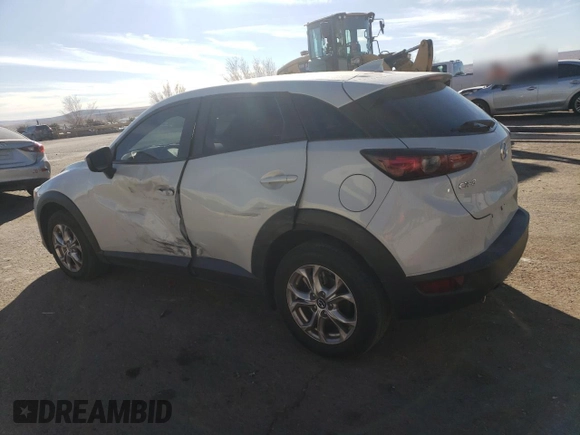 2021 Mazda CX-3 Sport with VIN JM1DKDB79M1515642, listed as a Copart auction lot 44647155 with 37,787 mi miles and Salvage Title. Bid and sale history available at carsss.com. Image 2.
